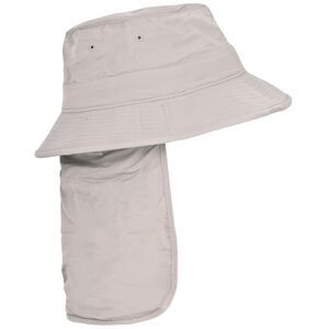 Trespass Adults Unisex Bearing Bucket Hat With Neck Protector / Pebbles